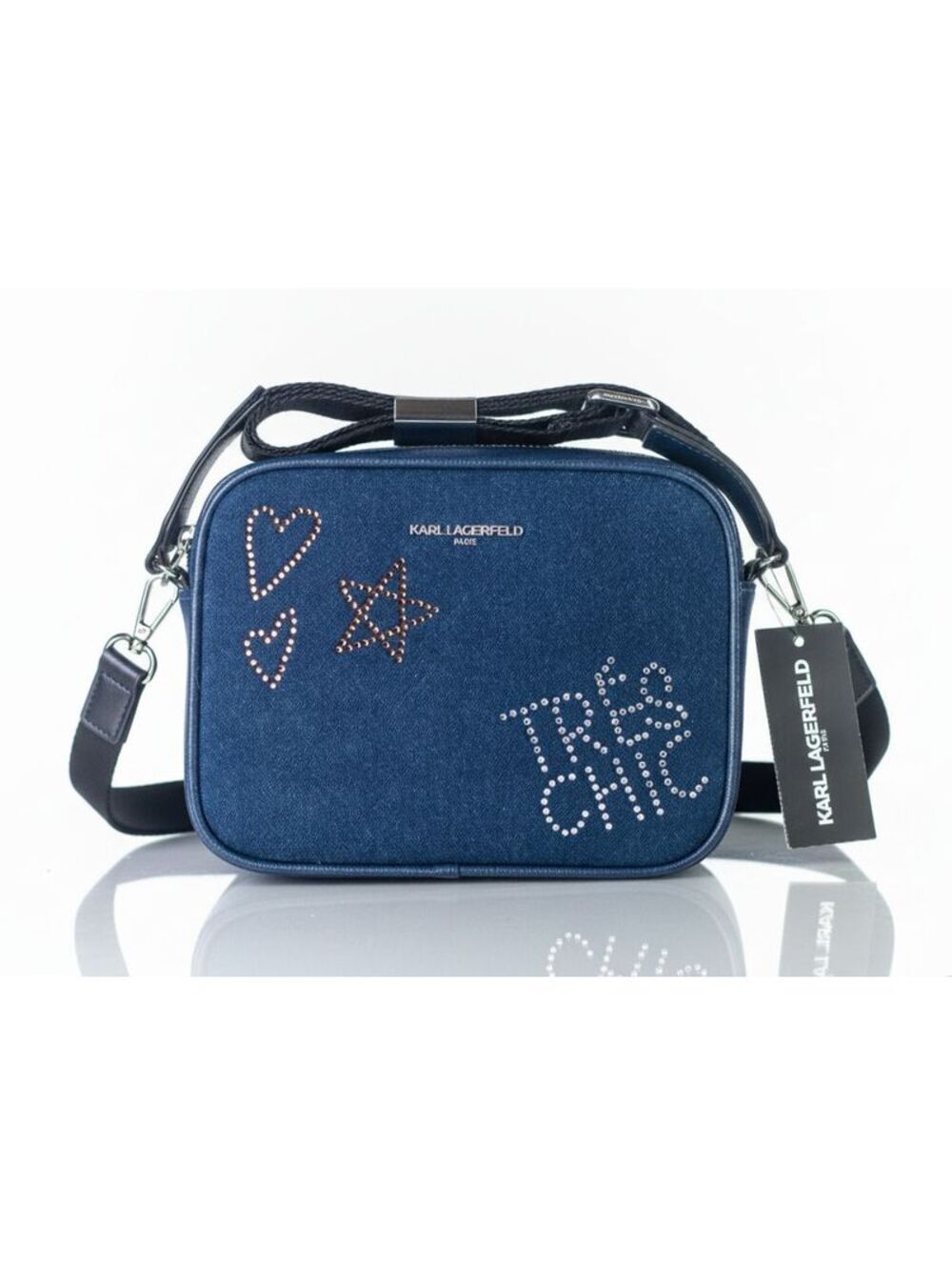 KARL LAGERFELD Paris Maybelle Small Crossbody Bag - Denim